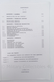 KL Landmacht Technische Handleiding Armatuur Algemeen MX7254 - TH11-675 - afmeting 30 x 21 cm - origineel