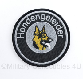 Hondengeleider embleem Black/ Grey - met klittenband -  diameter 8 cm - nieuw