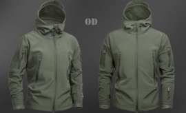 Tactical softshell jas - maat Large tm. 3XL - nieuw gemaakt - OD Green