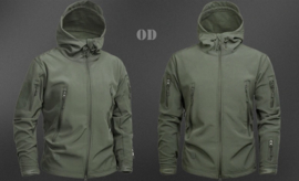Tactical softshell jas - maat Medium tm. 3XL - nieuw gemaakt - OD Green