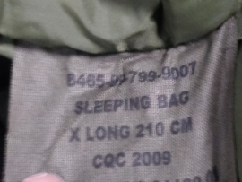 Korps Mariniers dons slaapzak M80 - maat XL= max 210 cm- 2008/ 2009 - met Gore-tex Hoes origineel