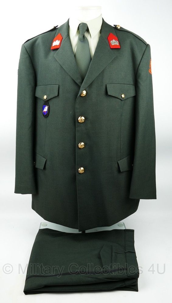 KL NATRES Nationale reserve DT2000 uniform - jas maat 60 1/2, broek maat 54 1/2 - licht gedragen - origineel
