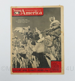 WO2 US Young America The National News Weekly for Youth Magazine tijdschrift - April 19, 1945 - 34,5 x 27 cm - origineel