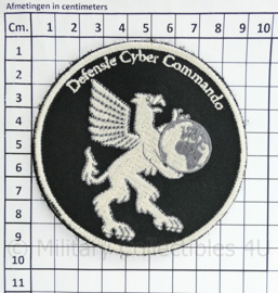 Defensie Cyber Commando embleem  - met klittenband  - 9 cm. diameter