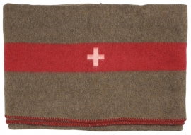 Zwitserse leger deken - 200 x 150 cm - replica met jaartal "1968"