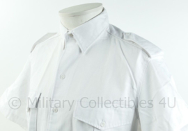 KM Koninklijke Marine Tropenwit overhemd dikke variant tenue 16, 'badman' - korte mouw - maat 41 - licht gedragen - origineel
