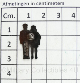 Nederlandse politie politieman politievrouw speld - 2,5 x 1,5 cm - origineel