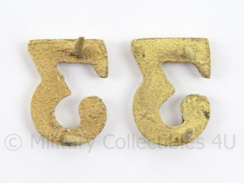 WO2 Duitse schouderstuk/epaulet Regiment nummer 3 - afmeting 1,5 x 2 cm - replica
