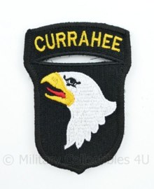 WO2 US Army 101st Airborne Division "Currahee" patch met klittenband- 8,4 x 6 cm