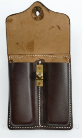 Colt M1911 magazine pouch - bruin leder - met pistol belt haak