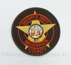 Amerikaanse Politie embleem American NC Brunswick County Sheriff's Dept. patch - diameter 10 cm - origineel