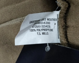 US Army Dik Hemd rolkraag KOUD weer Undershirt Cold Weather ECWCS ONGEDRAGEN  - Medium -  origineel