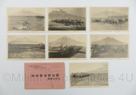 WO2 Japanse ansichtkaarten voor soldaten - set van 7 stuks - origineel