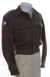 MVO uniform jasje "Aan en Afvoer troepen" - rang "Soldaat der eerste klasse" - maat 45 - origineel