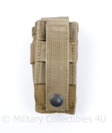 Defensie en US Army Glock 17 single magazin pouch Molle coyote - 5 x 3,5 x 12 cm -  origineel