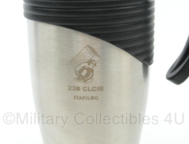 Defensie 230 CLCIE Staf/LOG 230 Clustercompagnie Staf/LOG thermosbeker - 16,5 x 8 cm - nieuw - origineel