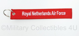 RNLAF Royal Netherlands Air Force Remove Before Flight sleutelhanger - 18 x 3 cm - origineel