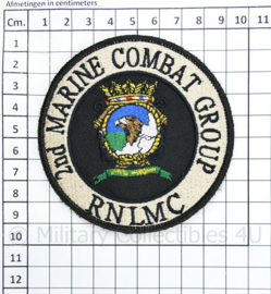 RNLMC Royal Netherlands Marine Corps 2nd Marine Combat Group embleem - met klittenband - diameter 9 cm