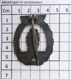 WO2 Duits Kriegsmarine Minensuchkriegsabzeichen - maker Otto Placzek Berlin - 5,5 x 4,5 cm - origineel