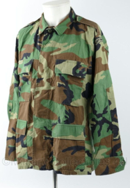 Korps Mariniers jas Woodland camo met straatnaam - meerdere maten - gedragen - origineel