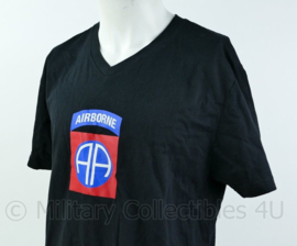 T shirt zwart - met opdruk US 82nd Airborne Division - maat  XL of XXL