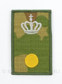 Defensie Adjudant rangembleem met klittenband Multicam - 8 x 5 cm