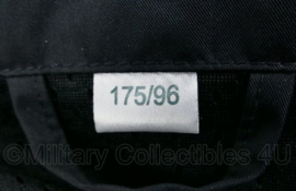 Chinese politie regenjack met capuchon en reflectie - met tekst op de rug - zwart - ongedragen - maat 175/96 - origineel