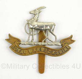 WO2 Britse pet of baret insigne Royal Warwickshire Regiment - afmeting 5 x 5,5 cm - origineel