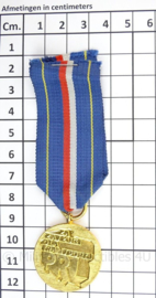 Poolse medaille PRL 1 fur verdienste im transportwesen - afmeting 3 x 11 cm - origineel