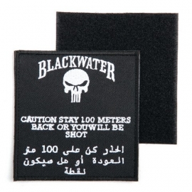 Embleem stof groot blackwater -  met klittenband