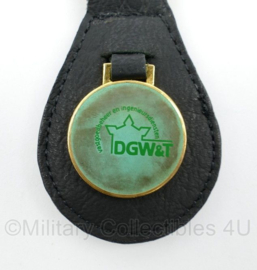 Defensie DGW&T Dienst Gebouwen, Werken en Terreinen sleutelhanger - 8,5 x 4,5 cm - origineel