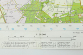 Defensie stafkaart 33 West Apeldoorn 1 : 50 000 - 60 x 57 cm - origineel