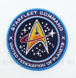 US Starfleet Command United Federation of Planets embleem - met klittenband - diameter 9 cm