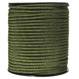 Groen TOUW op rol. 5mm  diameter en 60 meter lang