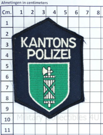 Zwitserse Kantons Polizei embleem - 9,5 x 6,5 cm - origineel