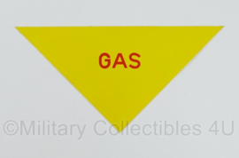 Defensie afzetting stickers Bio Atom Gas set - 27,5 x 14 cm - origineel