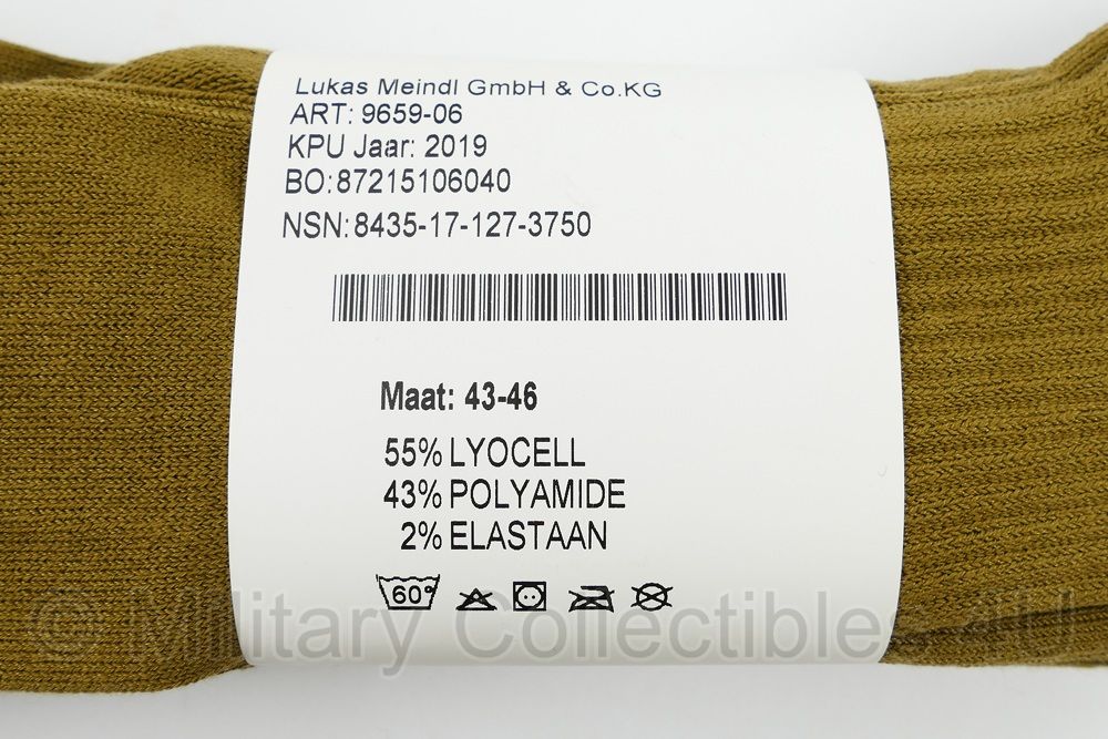 Meindl Lyocell coyote sokken - maat 39-42 - nieuw - origineel