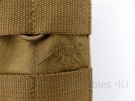 Nederlands leger en Korps Mariniers TT Tasmanian Tiger 112SGL Mag Pouch M4 Double Mag Coyote  - 13,5 x 14,5 x 4 cm - nieuw - origineel