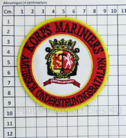 Korps Mariniers Amfibisch Ondersteuningsbataljon embleem - met klittenband - diameter 9 cm