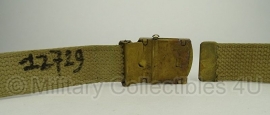 US Army officer trouser belt khaki - 96 cm - origineel WO2