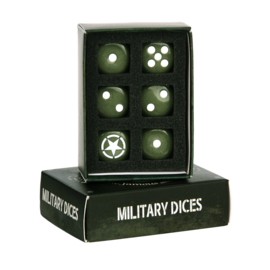 Militaire dobbelstenen set (6 stuks) - Allied Star