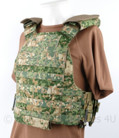 Defensie NFP camo vest A Voss Molle met zijpaneel vest A set Voss - maat large- origineel