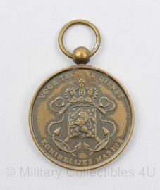 Trouwe dienst medaille in Bronze Koninklijke Marine - 3 x 3 cm - origineel