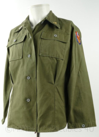 WO2 US WAC dames HBT jas en broek 2nd Lieutenant Medical Department - maat 36 - replica