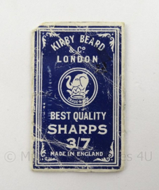 Britse antieke Kirby Beard Needles - afmeting 4 x 7 cm - origineel