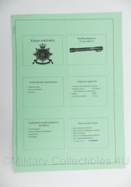KMARNS Korps Mariniers handout handboek HABRA Handbrandpatroon - 29,5 x 21 cm - origineel