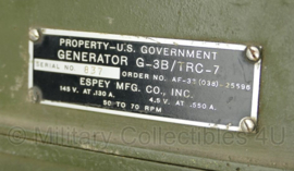 US Army Signal Corps G-3B/TRC-7 Generator - compleet - origineel