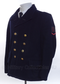 KM Koninklijke Marine Matrozen uniform jas met dubbele rij knopen Bonker- rang "matroos der 2de klasse" - maat M - origineel
