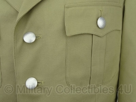 Uitgaans uniform jas khaki met zilveren knopen- origineel