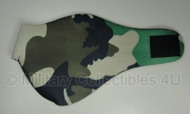 Mask half face - woodland camo